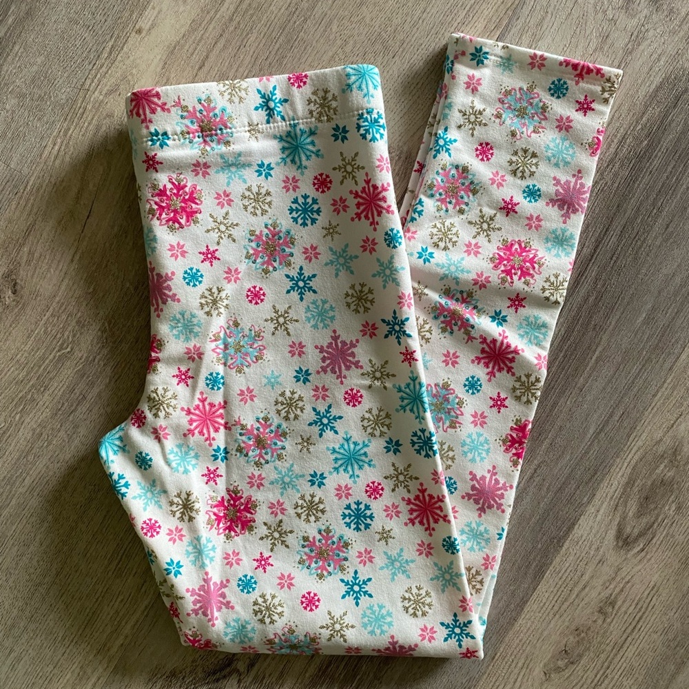 Cynthia Rowley Pink and Blue Floral Leggings